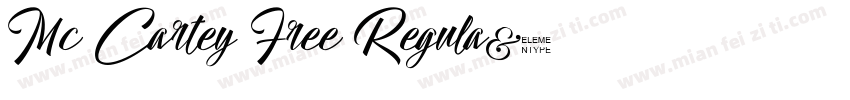 Mc Cartey Free Regula字体转换